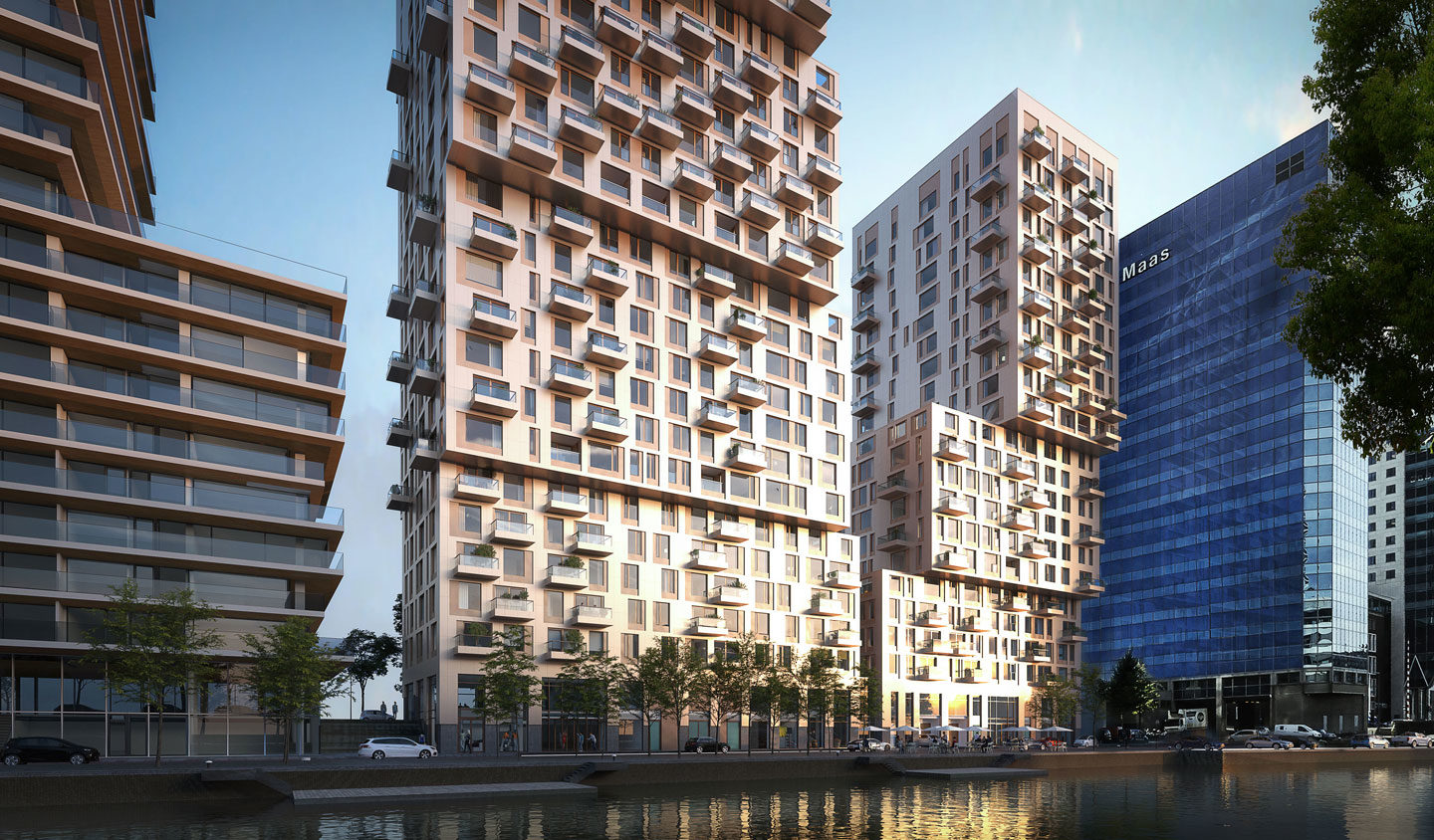 Projectvisualisatie Bureau Bouwkunde – Hertenkade, Team V Architectuur